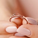 Pet Lovers,Pet Mom,Pet Dad,Dog Lovers,Dog Mom,Dog Dad,Cat Lovers,Cat Mom,Cat Dad,Love - Cute Minimalist Jewelry For Dog Lovers Cat Lovers - Personalized Pet Silhouette Name Ring