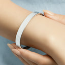 Memorial,Pet Lovers,Pet Mom,Pet Dad,Cat Lovers,Cat Mom,Cat Dad,Dog Lovers,Dog Mom,Dog Dad,Sad - The Moment Your Heart Stopped - Personalized Bangle Bracelet Cuff