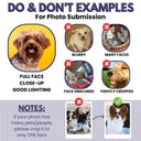 Custom Photo Dog Cat Pet Portrait - Personalized Custom Cutout Vinyl Sticker
