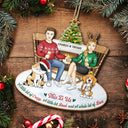 This Is Us Couple And Pet - Personalized Wooden Cutout Ornament