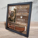 Custom Photo My Hardest Goodbye For Dog Lovers And Cat Lovers - Personalized Pet Loss Sign, Collar Frame