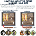 Custom Photo My Hardest Goodbye For Dog Lovers And Cat Lovers - Personalized Pet Loss Sign, Collar Frame