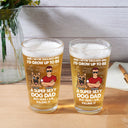 I'd Grow Up To Be A Super Sexy Dog Dad Funny - Personalized Beer Glass