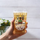 I'd Grow Up To Be A Super Sexy Dog Dad Funny - Personalized Beer Glass