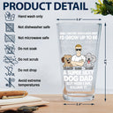 I'd Grow Up To Be A Super Sexy Dog Dad Funny - Personalized Beer Glass