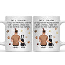 If I Could Talk I Love You Dog Dad - Personalized Mug