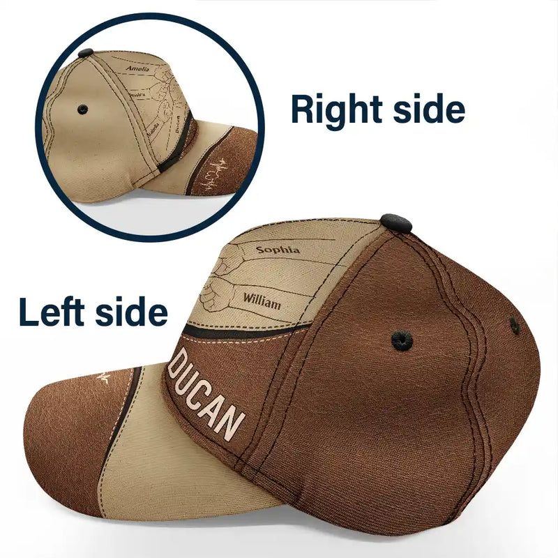 Fist Bump Heartbeat Best Friends For Life - Personalized Classic Cap