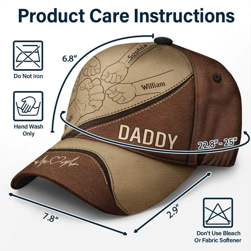 Fist Bump Heartbeat Best Friends For Life - Personalized Classic Cap
