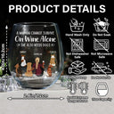 Dog Mom A Woman Cannot Survive On Wine Alone - Personalized Stemless Wine Glass
