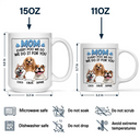 Dog Dad, Dog Lovers, Pet Lovers - Dad Every Poo I Do 3D Cartoon - Personalized Mug