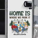 Home Is Where We Park It - Camping Lovers - Personalized Camping Decal, Decor Decal