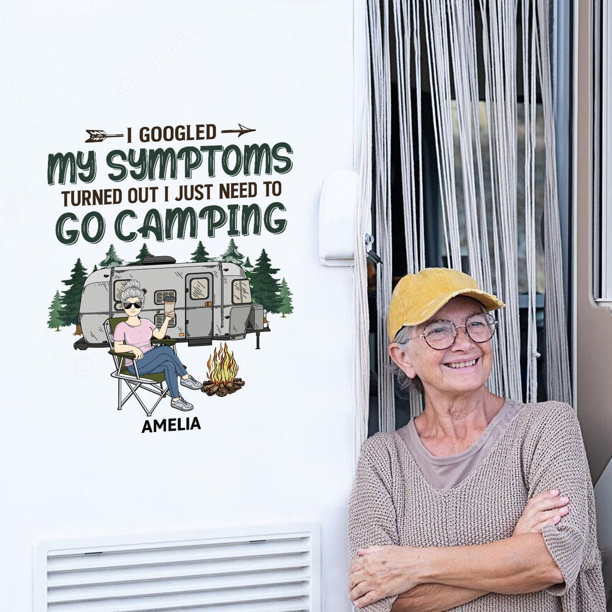 Home Is Where We Park It - Camping Lovers - Personalized Camping Decal, Decor Decal