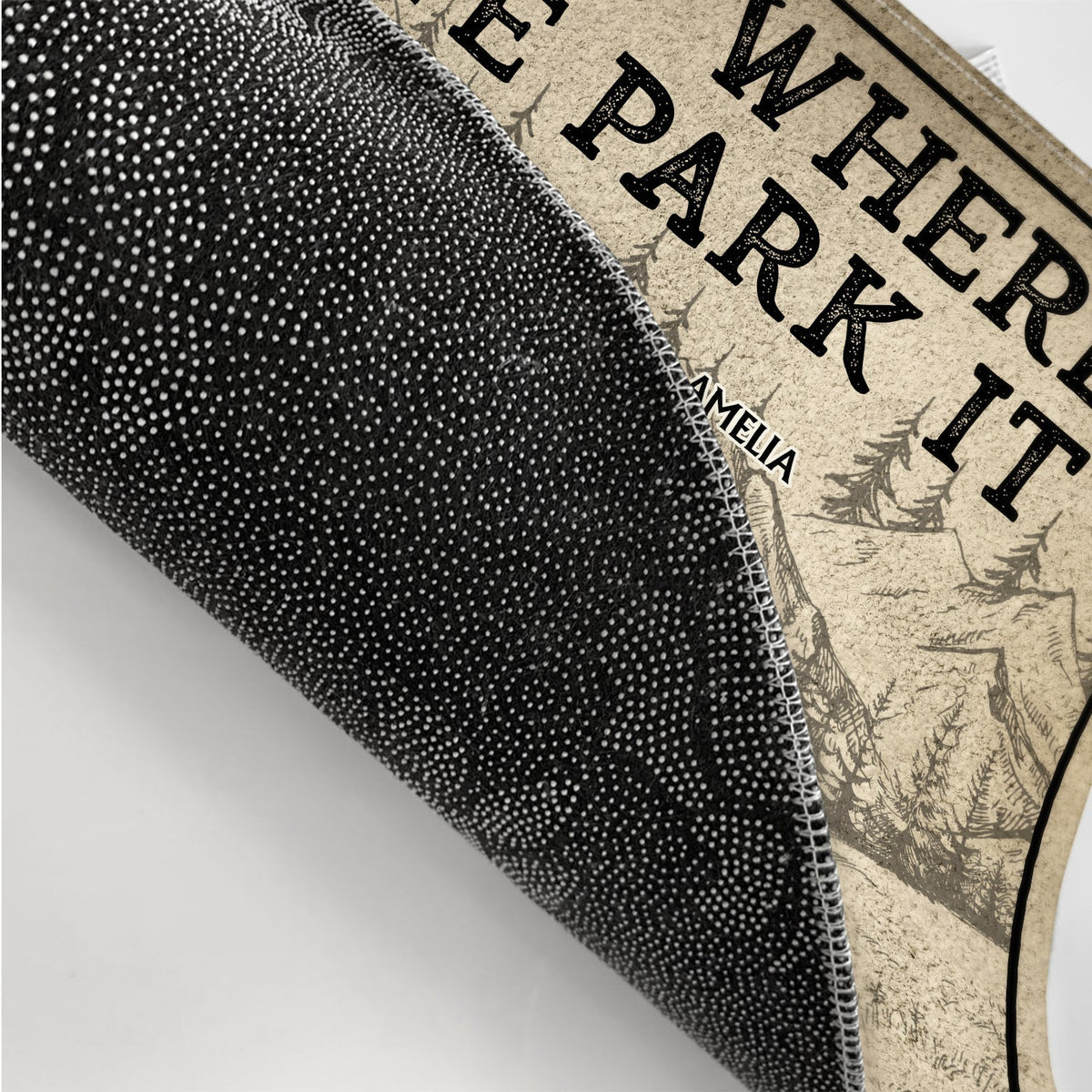 Camping Home Is Where We Park It - Personalized Doormat