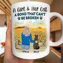 A Bond That Can't Be Broken Cat Mom Cat Dad - Gift For Cat Lovers, Cat Mom, Cat Dad - Personalized Mug
