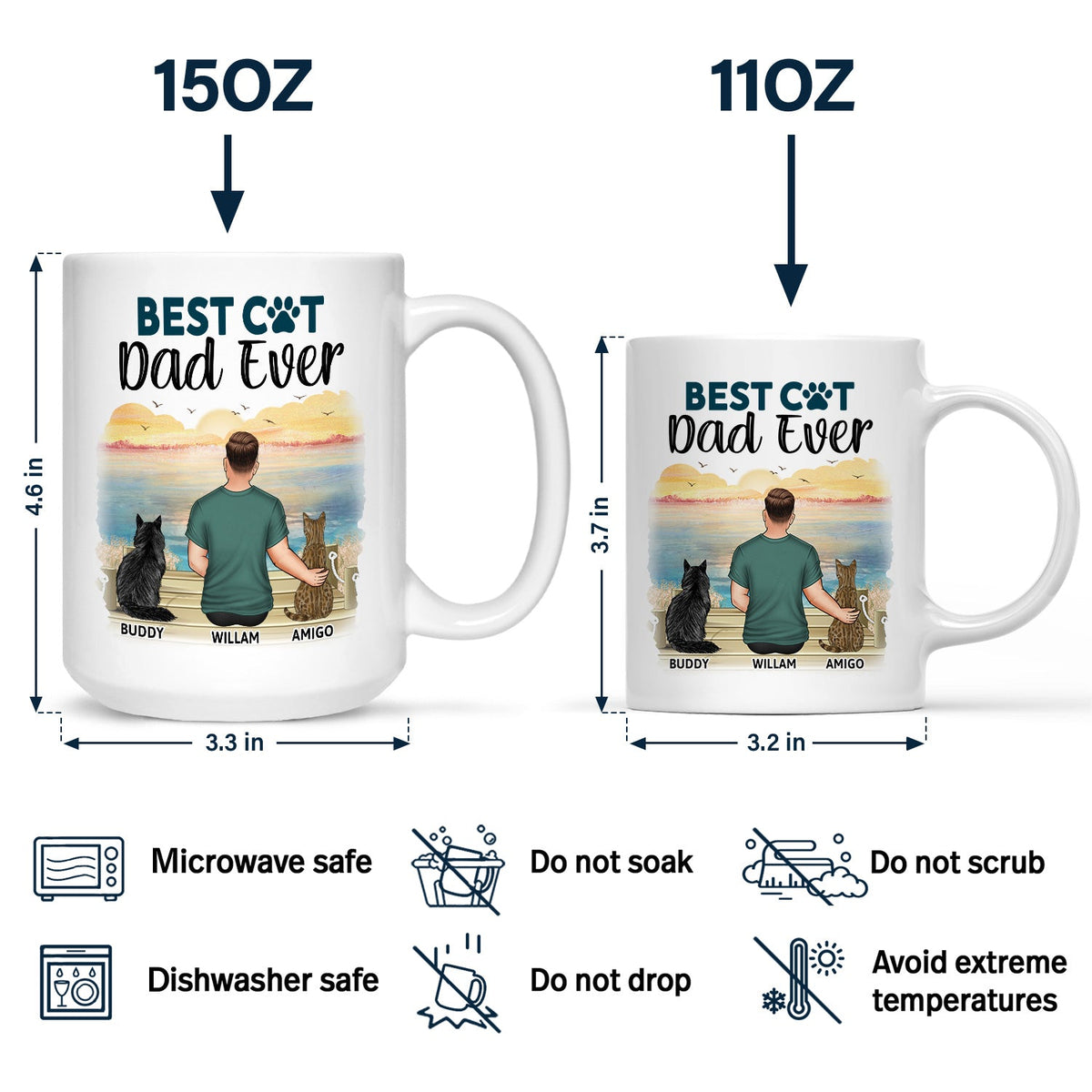 A Bond That Can't Be Broken Cat Mom Cat Dad - Gift For Cat Lovers, Cat Mom, Cat Dad - Personalized Mug