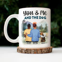 You, Me And The Dogs - A Perfect Pack - Gift For Couples, Dog Lovers, Dog Mom, Dog Dad - Personalized Mug