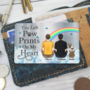 I'll Carry You With Me Dog Cat Memorial - Personalized Aluminum Wallet Card