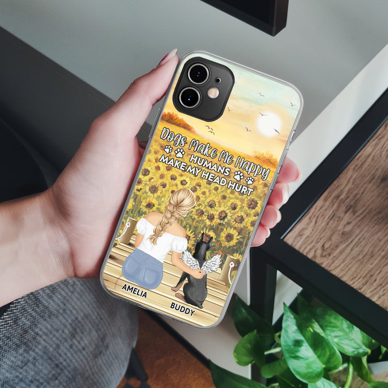A Bond That Will Never Break - Gift For Dog Lovers, Dog Mom - Personalized Clear Phone Case