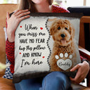 Custom Photo When You Miss Me Hug This Pillow Memorial - Personalized Pillow