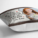 Custom Photo When You Miss Me Hug This Pillow Memorial - Personalized Pillow