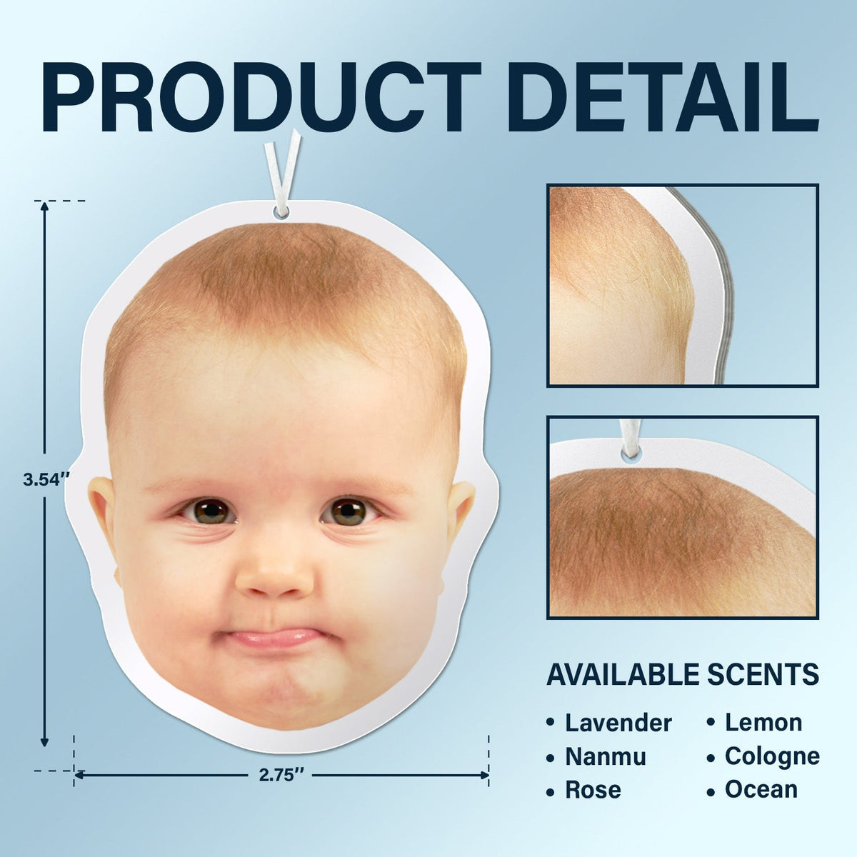 Custom Photo Cute Family, Pet Face Cut - Personalized Photo Air Freshener