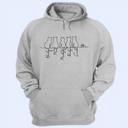 Adorable Cat Line Design - Personalized T Shirt