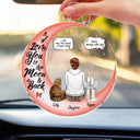 I Love You To The Moon And Back Forever - Memorial Gift For Pet Lovers - Personalized Acrylic Car Hanger