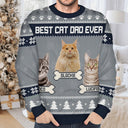 Custom Photo Feliz Navidog Funny - Personalized Unisex Ugly Sweater