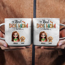 Gift For Women, Gift For Yourself, Dog Lovers, Dog Mom, Pet Lovers, Gift For Wife, Pet Mom, Gift For Mother, Happy - Best Dog Mom Ever - Personalized Marble Mug