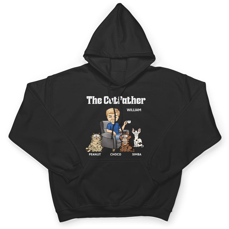 The Funny Cat Father - Gift For Cat Dad, Cat Lovers, Men - Personalized T Shirt