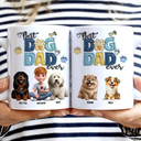 Dog Lovers,Pet Lovers,Funny,Dog Dad - Best Dog Dad Ever - Personalized White Edge-to-Edge Mug