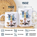 Dog Lovers,Pet Lovers,Funny,Dog Dad - Best Dog Dad Ever - Personalized White Edge-to-Edge Mug