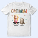 Cat Lovers,Pet Lovers,Funny,Cat Mom,Happy - Cat Mom Funny Cat - Personalized T Shirt