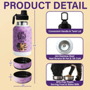 Dog Lovers, Pet Lovers, Travel - Custom Photo Life Is Better With My Dog - Personalized 30oz Pet Water Bottle With Bowl