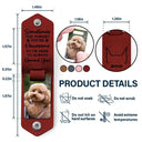 Pet Lovers - Custom Photo This Human Belongs To - Personalized Leather Photo Keychain