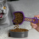 Cat Lovers, Cat Mom, Cat Dad-Cute Cat Head Paw Handle, Cat Supplies Gift For Cat Owners - Personalized Cat Food Scoop