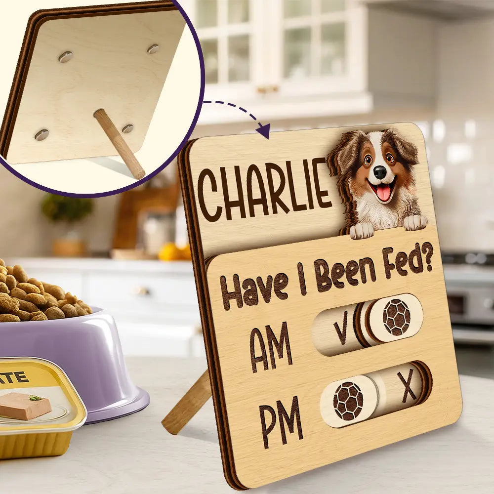 Dog Lovers,Pet Lovers,Cat Lovers - Cute Dog Cat Food Medicine Tracker - Personalized Pet Feeding Tracker Magnet