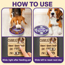 Dog Lovers,Pet Lovers,Cat Lovers - Cute Dog Cat Food Medicine Tracker - Personalized Pet Feeding Tracker Magnet