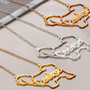 Dog Lovers,Dog Mom,Pet Lovers,Pet Mom,Love-Cute Minimalist Dog Shaped Jewelry For Dog Lovers Dog Mom - Personalized Letter Necklace
