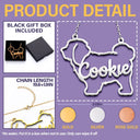 Dog Lovers,Dog Mom,Pet Lovers,Pet Mom,Love-Cute Minimalist Dog Shaped Jewelry For Dog Lovers Dog Mom - Personalized Letter Necklace