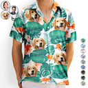 Custom Photo Funny Pet Faces - Gift For Men, Dog And Cat Lovers - Personalized Custom Hawaiian Shirt