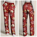 Custom Photo I Woof You I Meow You Lovely - Personalized Pajama Pants