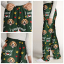 Custom Photo I Woof You I Meow You Lovely - Personalized Pajama Pants