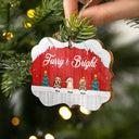 Furry Little Christmas Cat Dog - Personalized Custom Wooden Ornament