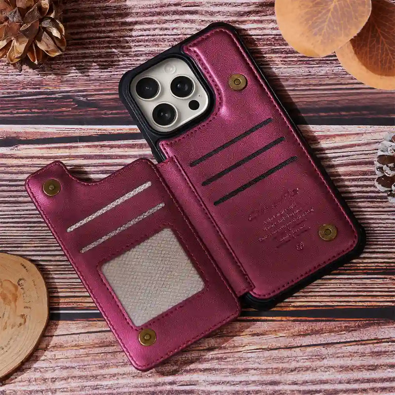 Proud To Be A Cat Person - Personalized Leather Flip Wallet Phone Case