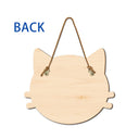 Please Keep Door Closed Cats Planning Escape - Gift For Cat Lovers - Personalized Custom Shaped Wood Sign