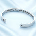 Gift For Women,Gift For Men,Gift For Yourself,Memorial,Pet Lovers,Pet Mom,Pet Dad,Dog Lovers,Dog Mom,Dog Dad,Cat Lovers,Cat Mom,Cat Dad,Sad - Favorite Hello Hardest Goodbye - Personalized Bangle Bracelet Cuff