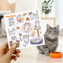 Pet Lovers-Funny Cat - Personalized Custom Vinyl Sticker Sheet