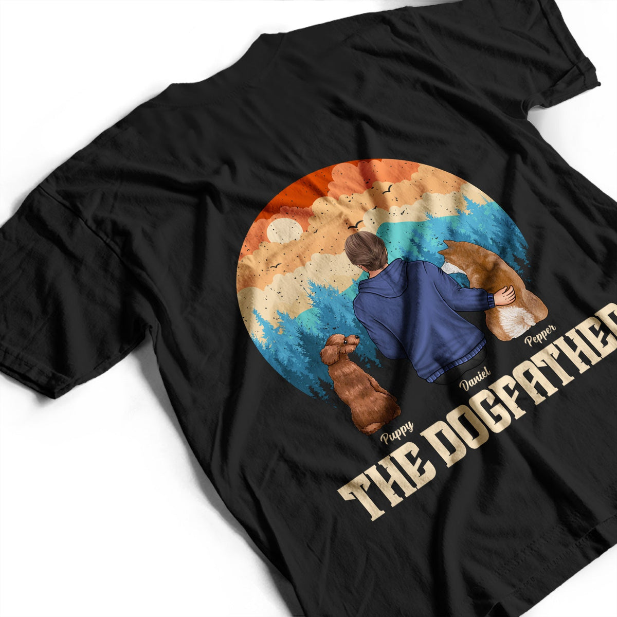 The Dogfather Dogmother - Personalized T Shirt