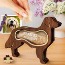 Dog Lovers,Dog Mom,Dog Dad,Pet Lovers,Pet Mom,Pet Dad,Memorial,Sad-Golden Retriever Dog Memorial Shadowbox Fur Keepsake - Personalized Pet Shaped Wooden Keepsake